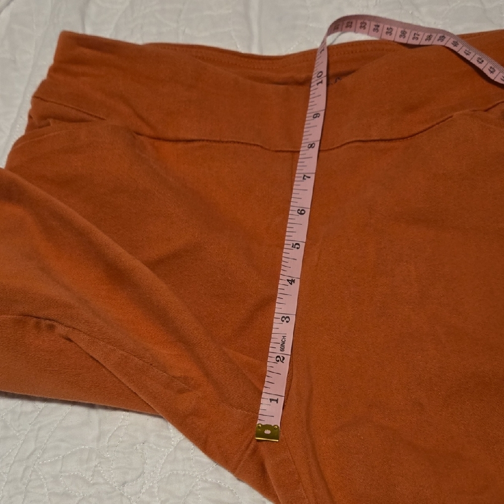 croft & barrow burnt orange capri leggings - Picture 8 of 12